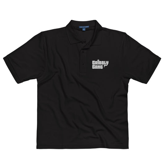 Gribbly Gang Premium Polo Text Logo