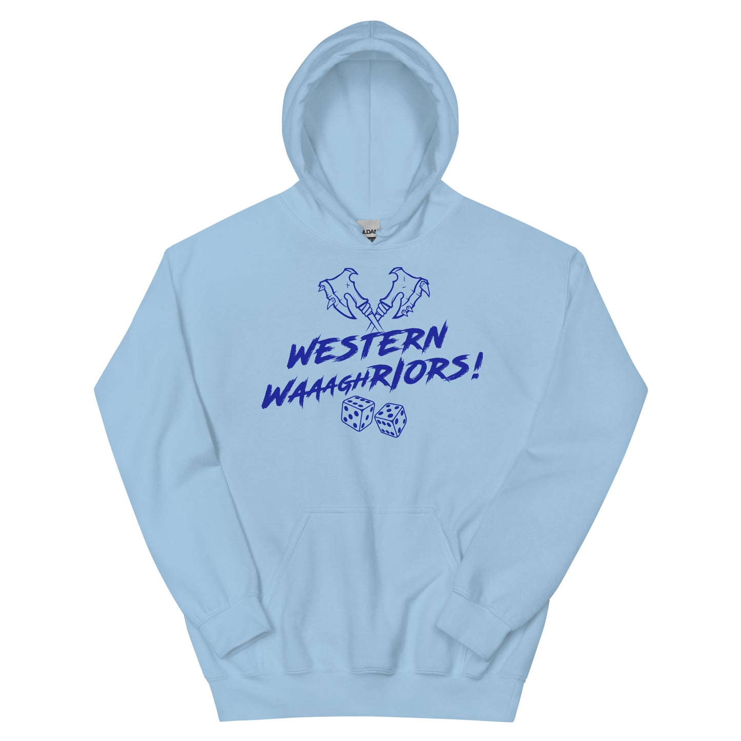Western Waaaghriors Blue Logo Hoodie